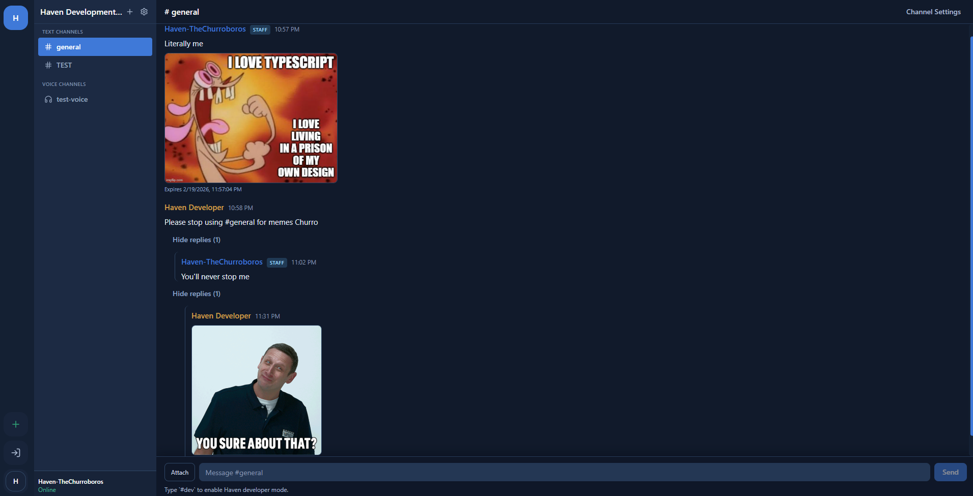 Haven app screenshot